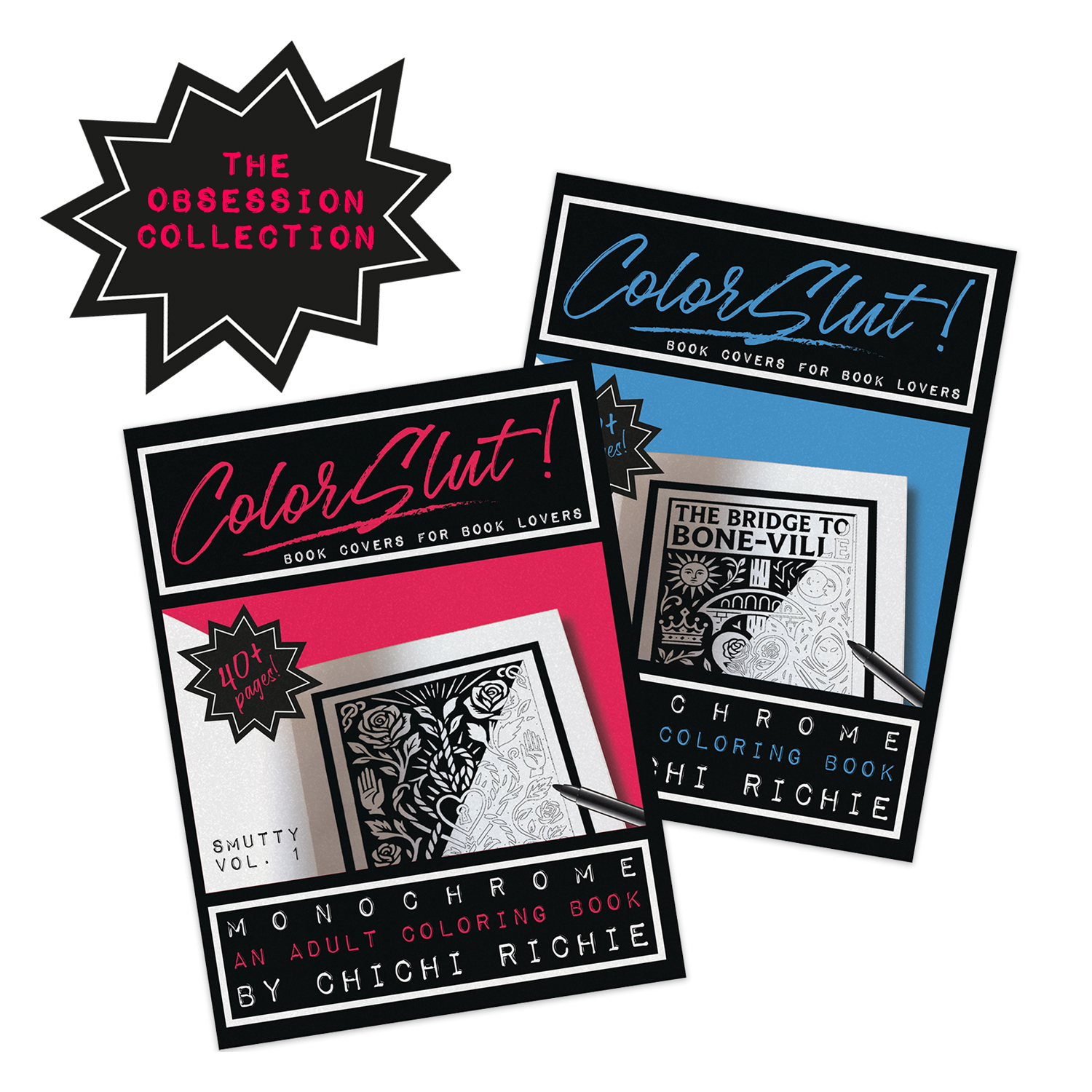 The Obsession Collection — Romantasy and Smutty coloring books bundled