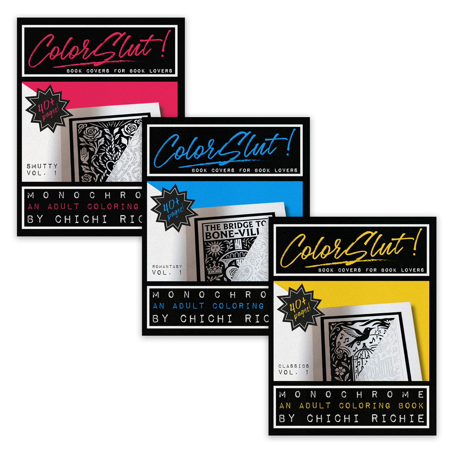 ColorSlut! Obsession Collection — Romantasy and Smutty adult coloring books